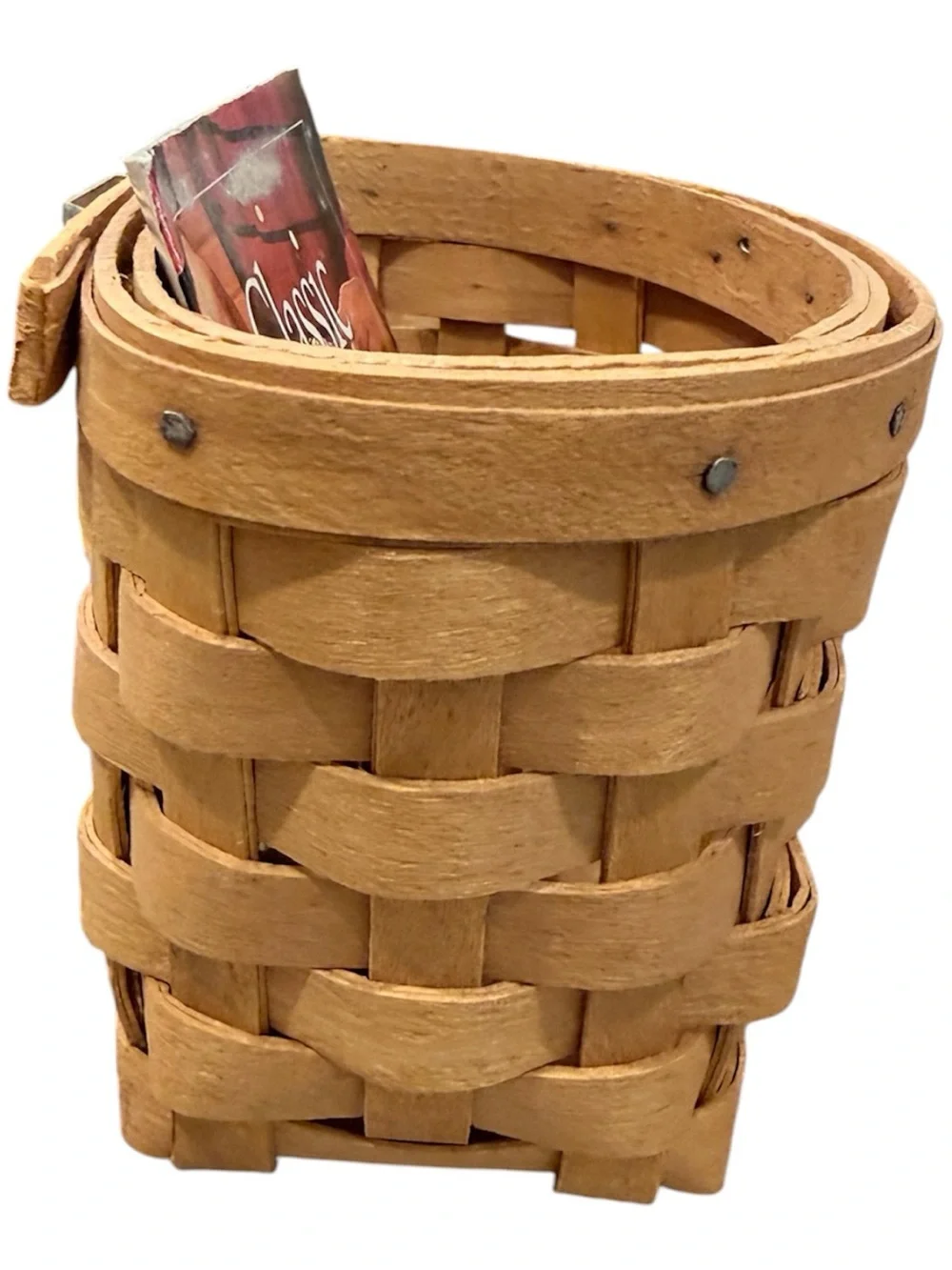 3 Longaberger Collection handcrafted wood baskets